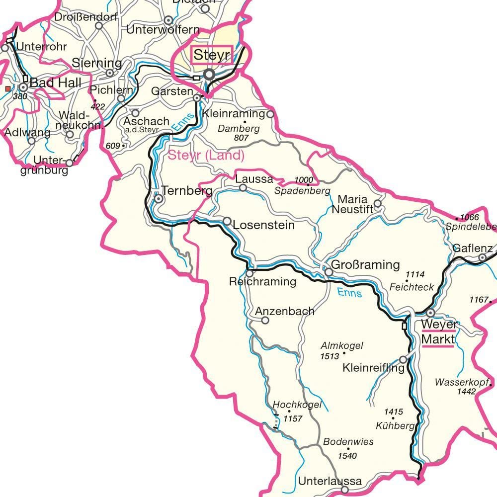 નકશો steyr ઓસ્ટ્રિયા 