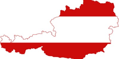 ઓસ્ટ્રિયા નકશો ધ્વજ
