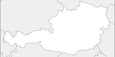 નકશો ઓસ્ટ્રિયા નકશો રૂપરેખા