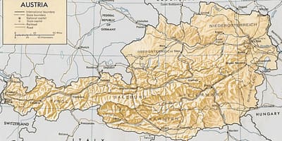 ઓસ્ટ્રિયા ભૌગોલિક નકશો