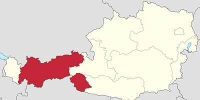 ઓસ્ટ્રિયા ટાયરોલ નકશો