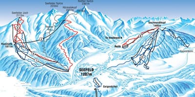 નકશો seefeld ઓસ્ટ્રિયા