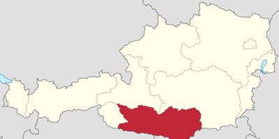 નકશો carinthia ઓસ્ટ્રિયા 