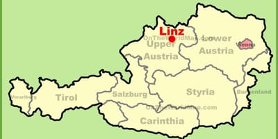 નકશો linz ઓસ્ટ્રિયા