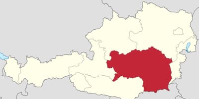 નકશો steiermark ઓસ્ટ્રિયા 