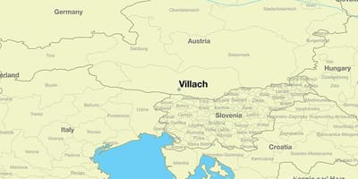 નકશો villach ઓસ્ટ્રિયા