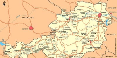 નકશો wien ઓસ્ટ્રિયા